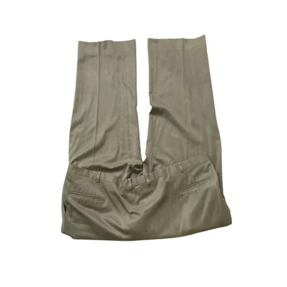 Dockers Slates Dress Pants 36X32 Pleated Original Fit Worsted Wool Casual Formal - Picture 2 of 7